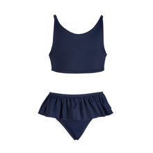 Load image into Gallery viewer, &#39;Amelia&#39; Frilly Bikini Set Navy - The Firefly Collection