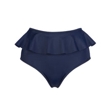 Load image into Gallery viewer, &#39;Bold&#39; High Waisted Frilly Bottoms Navy - The Firefly Collection