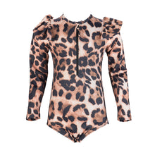 Load image into Gallery viewer, &#39;Whitney&#39; Long Sleeve One Piece Leopard - The Firefly Collection
